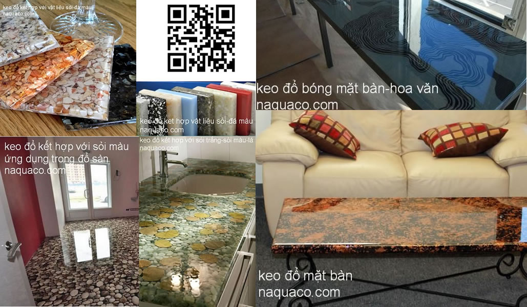 Keo đổ bóng mặt bàn gỗ